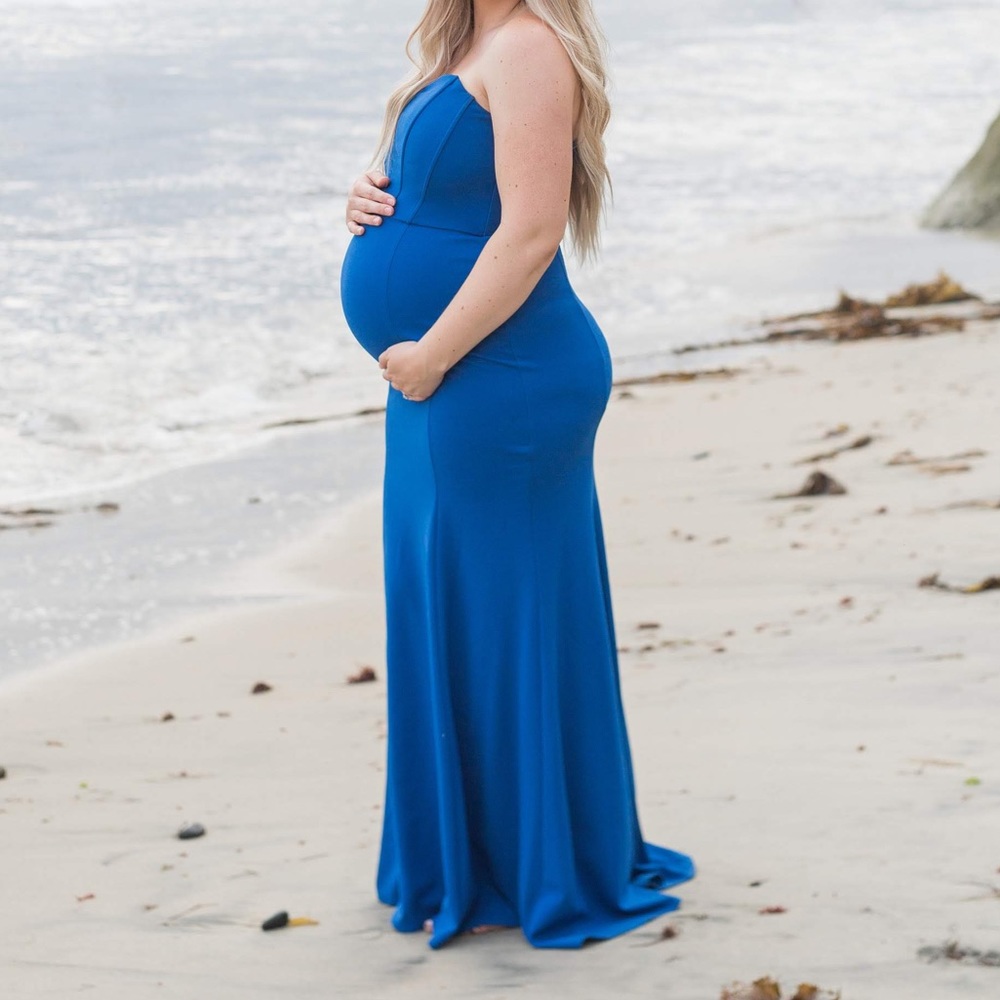Cobalt blue gown - Picture 2 of 5